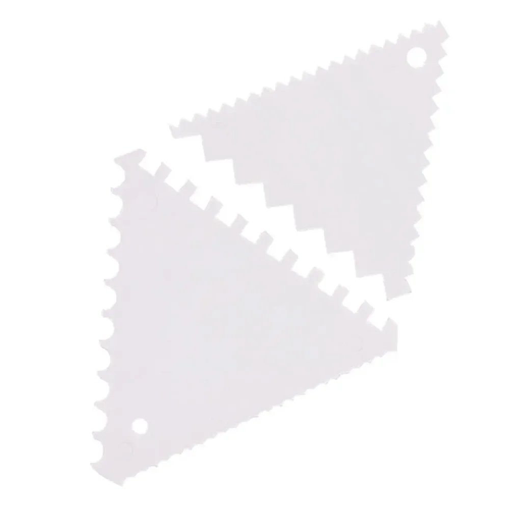 High Quality Brand New Cake Tool Cake Side Scraper 2PCs Baking Cream Scraper Cake Edge Side Tool Plastic Professional