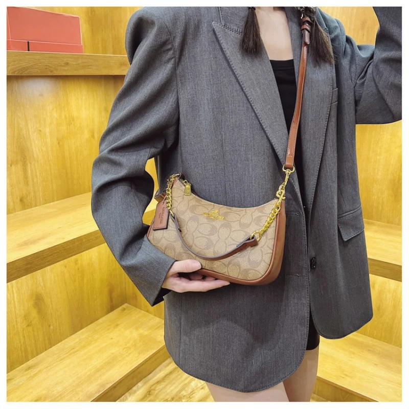 High-End Women's Underarm Shoulder Bag Classic Vintage Ladies Crossbody Handbag Elegant Designer Leather Messenger Bag For Women image 6
