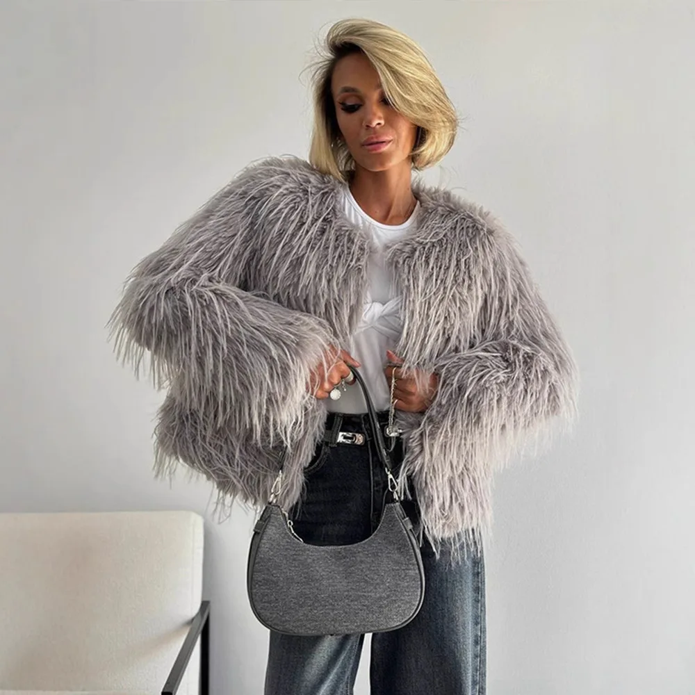 New Winter Autumn Fashion Real Fur Jacket Women Genuine Mongolia Sheep Fur Coat