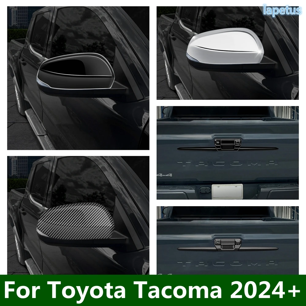 Achteruitkijkspiegel Passen Knop Schakelaar Knop Trim Stickers Cover Achterlichten Kofferdeksel Fit Voor Toyota Tacoma 2024 2025 Accessoires