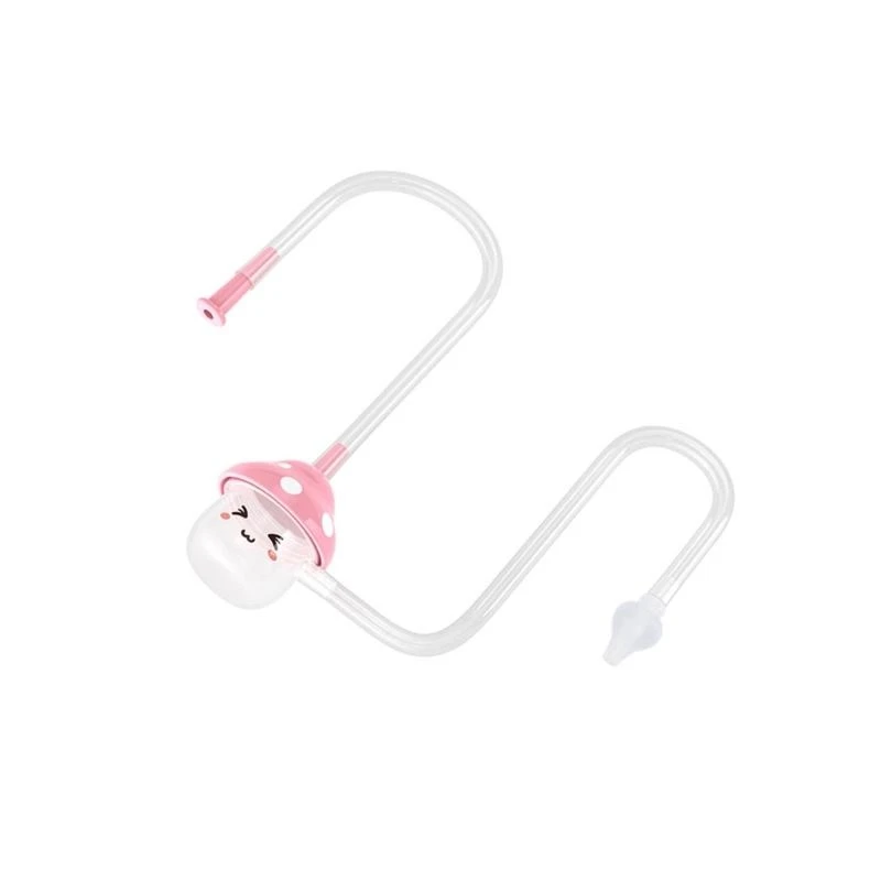 

G2TC Upgrades Infant Nose Cleaner with Mushroom not Slip Handle Portable Silicone Baby Nose Sucker for 0 to 3 Year