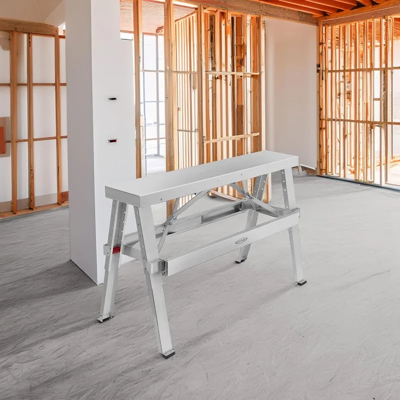 GypTool Adjustable Height Drywall Taping & Finishing Walk-Up Bench: 18 in. - 30 in.