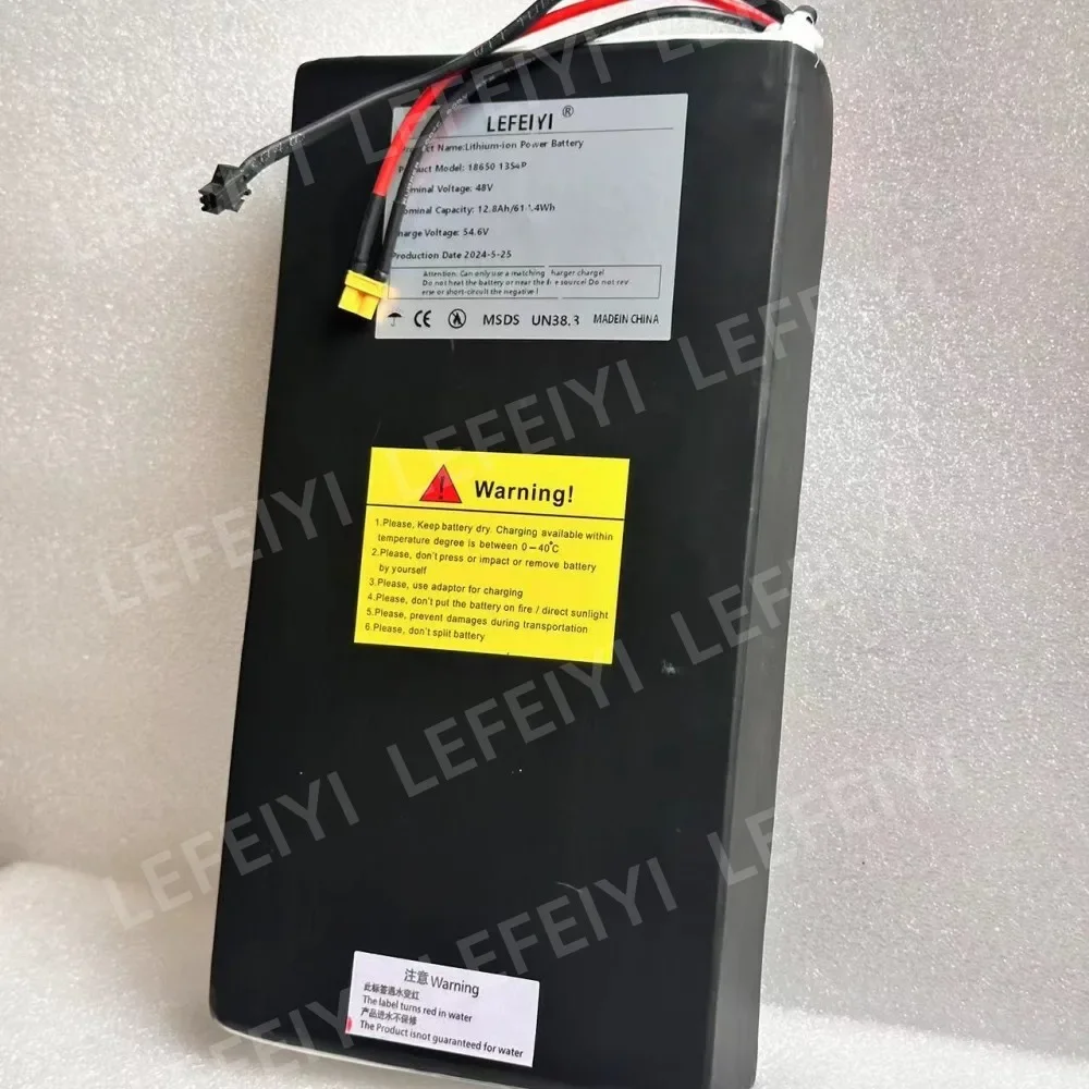 100% brand new 48V12.8AH 18650 lithium battery with BMS for Kugou C1/C1 Plus/ES3 electric scooter battery