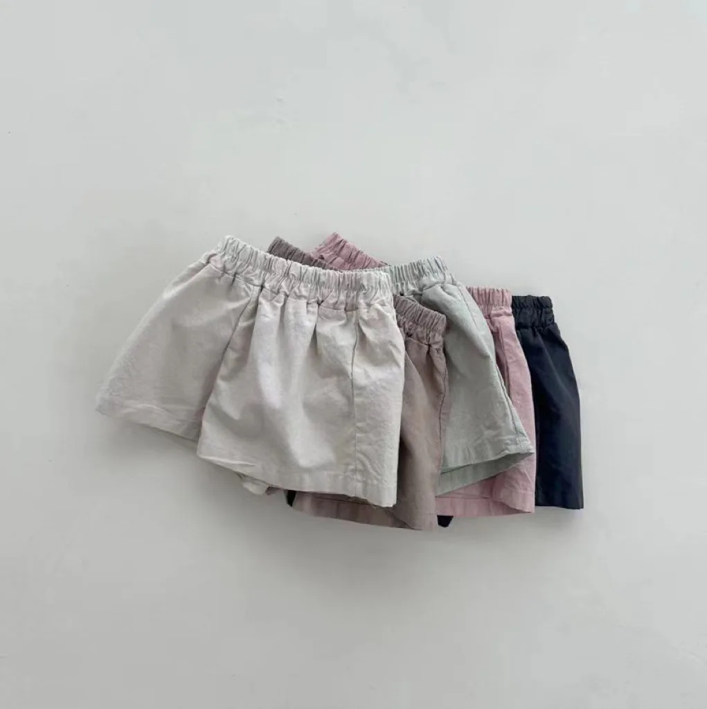 Baby Clothing Shorts Summer Cotton Elastic Pants for Boys and Girls 2024 Breathable Fashion Casual Simple Kids Cute Shorts