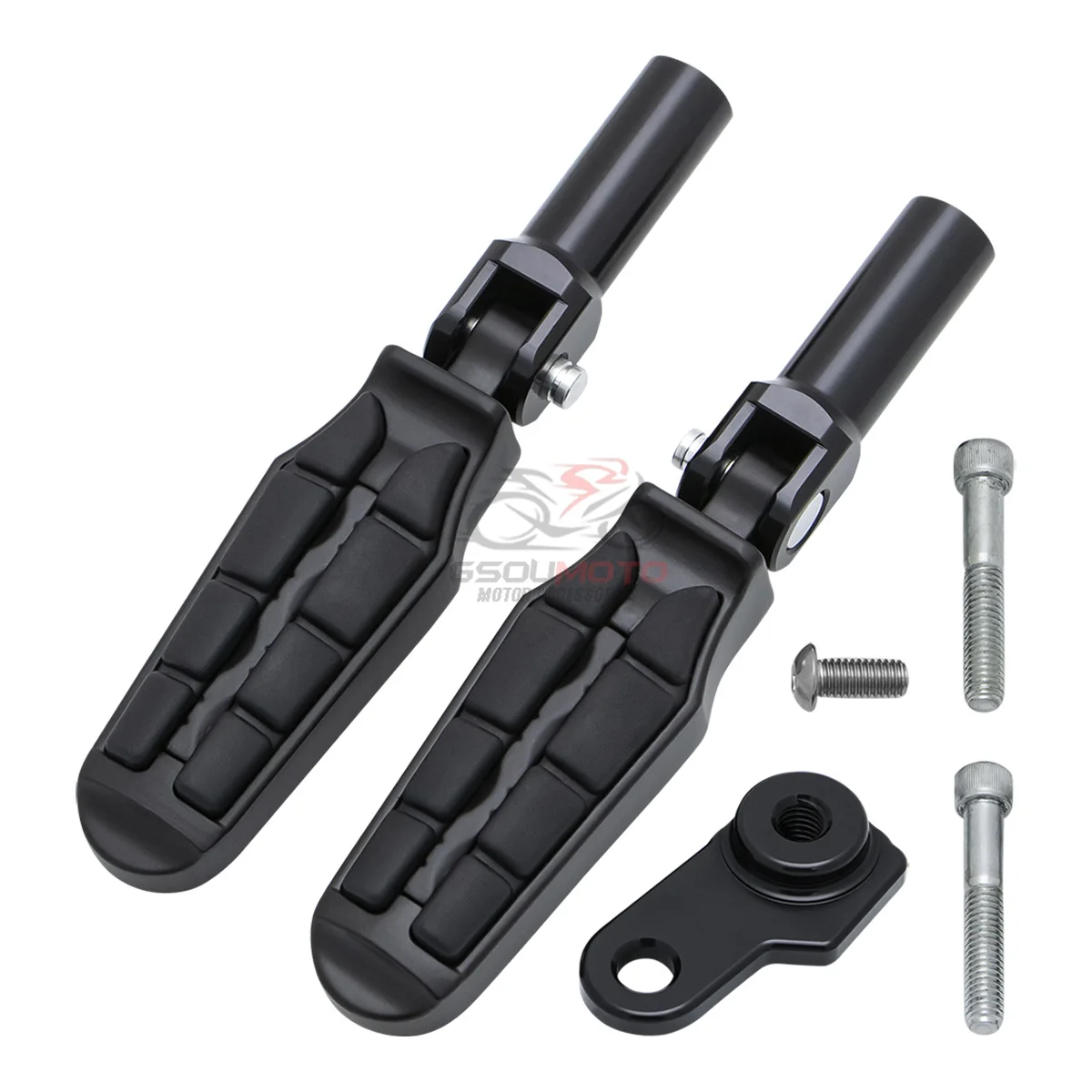 For Harley Softail Slim FLS FLSS 2012-2017 Bones FLSTSB 2008-2011 Motorcycle Passenger Foot Pegs Support Mount Clevis Kit Cross