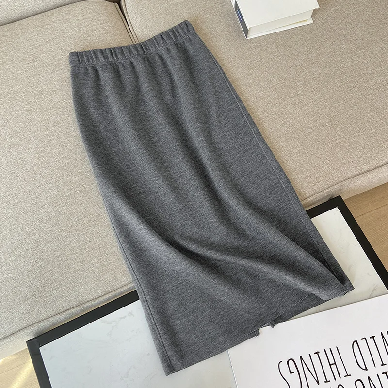 

Women's Elastic Waist One-Step Skirt Tagl Faion Commute Sle Other Materials 00% Puffy Skirt for Young Women