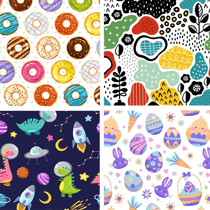 1.5 م * 1 م نسيج بوليستر محلي الصنع مقاوم للماء وجيد التهوية DIY حفاضات أطفال من القماش طباعة رقمية للمنسوجات