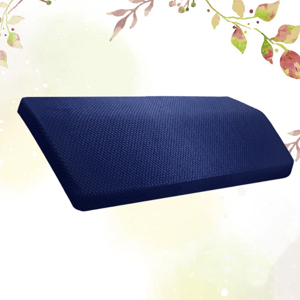 

1pc Lumbar Pillow Pregnant Women Waist Support Cushion Memory Cotton Back Cushion For Office Home Use 60X24X4Cm Navy Bamboo