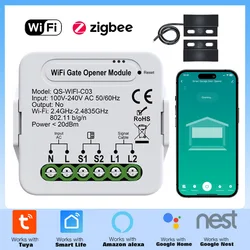 Tuya Intelligent Motor Controller WIFI/Zigbee on-off Switch Garage Door Roller Shutter Switch Module Alexa Google Home Smart