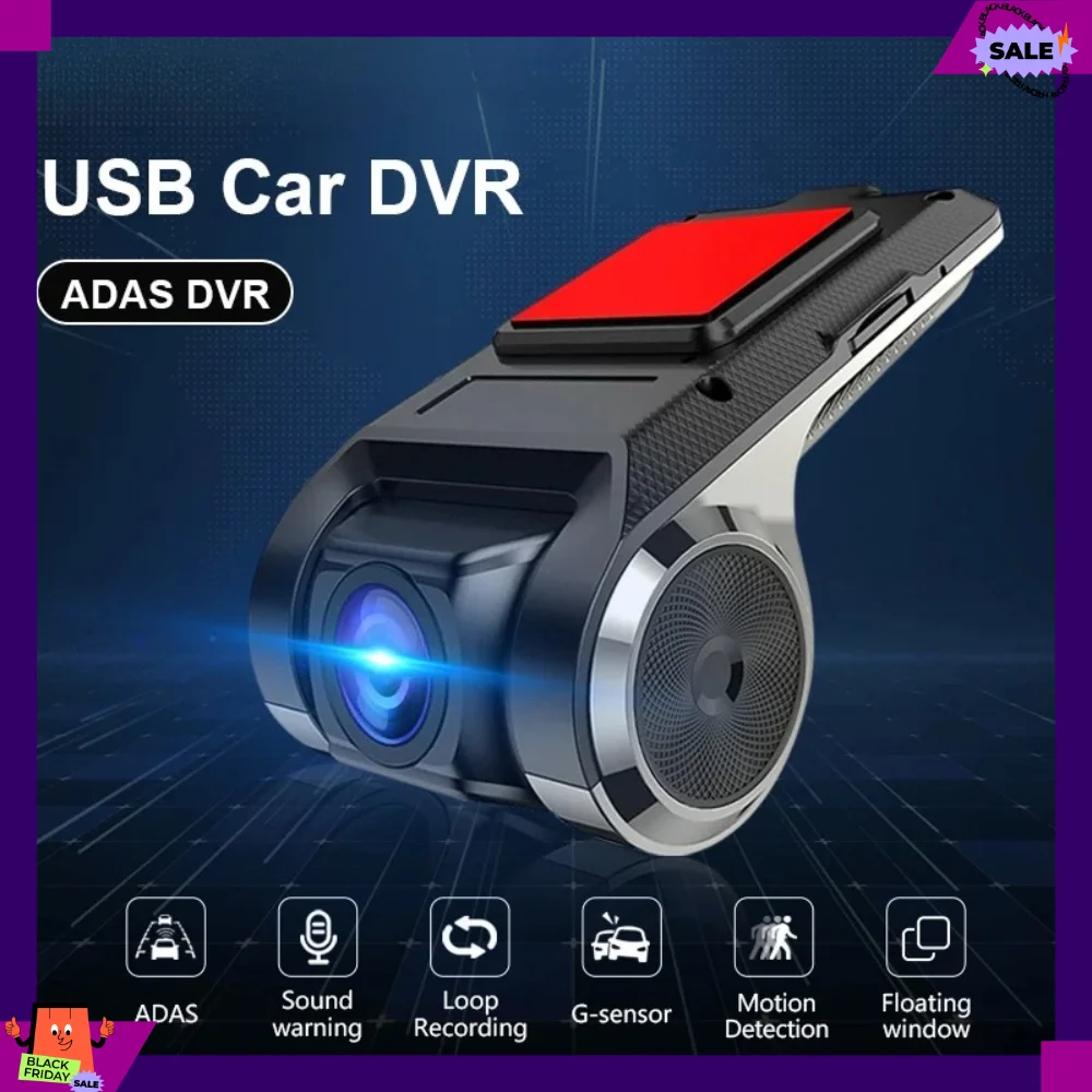 

ADAS USB DVR Car Recording Camera For Car DVD Android Player DashCam Full HD Navigation Head Unit Auto Audio Voice Alarm G-Shock