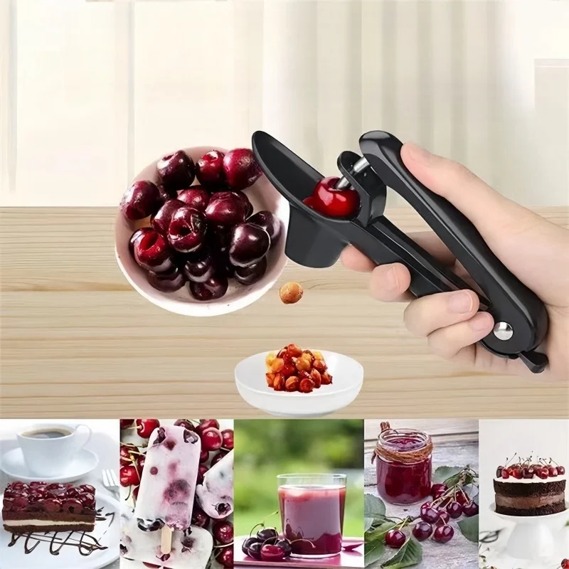 

Cherry Pit Remover Dates Hawthorn Seed Remover Kitchen Fruit & Vegetable Tools Easily Remove Pits Black/Green New