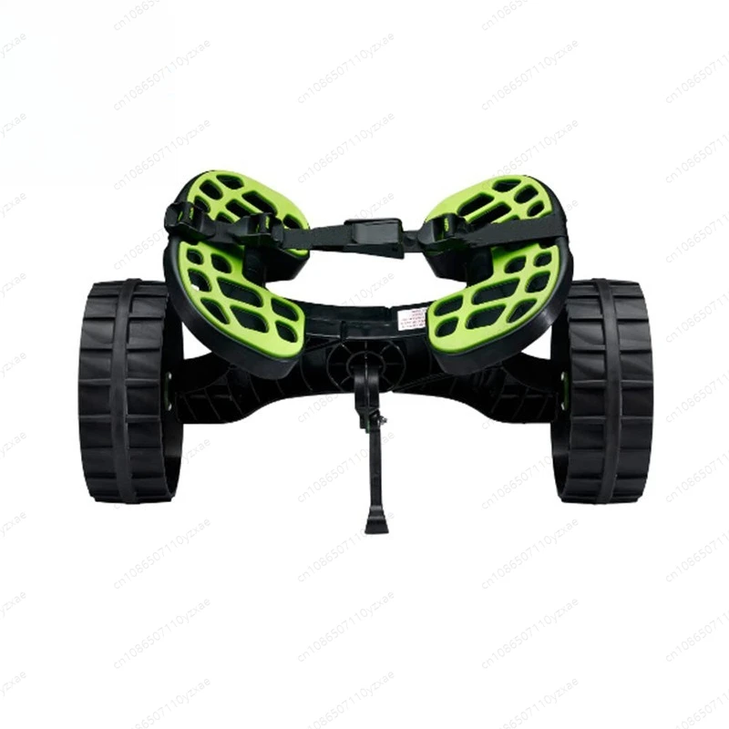 Heavy Duty Kayak Cart with Wide Wheels - All-Terrain Canoe & Boat Transport Trailer for Beach, Sand, Water & Rocky Shore