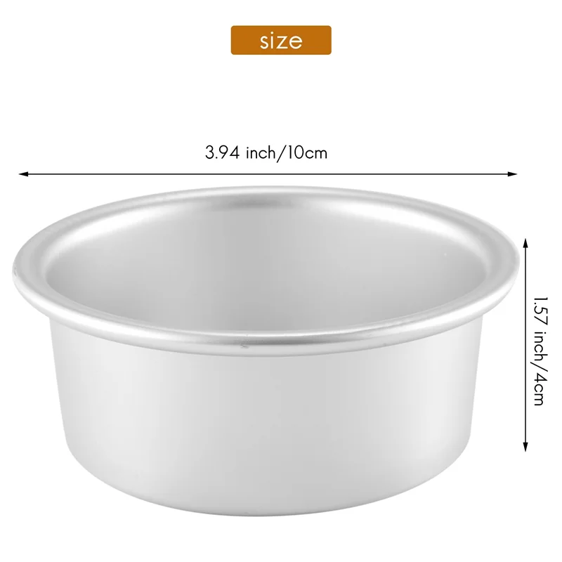 라운드 티어 베이킹 케이크 팬 세트, 베이킹 스팀 베이킹 라운드 케이크 팬, 미니 케이크 팬 6 개, 4 인치