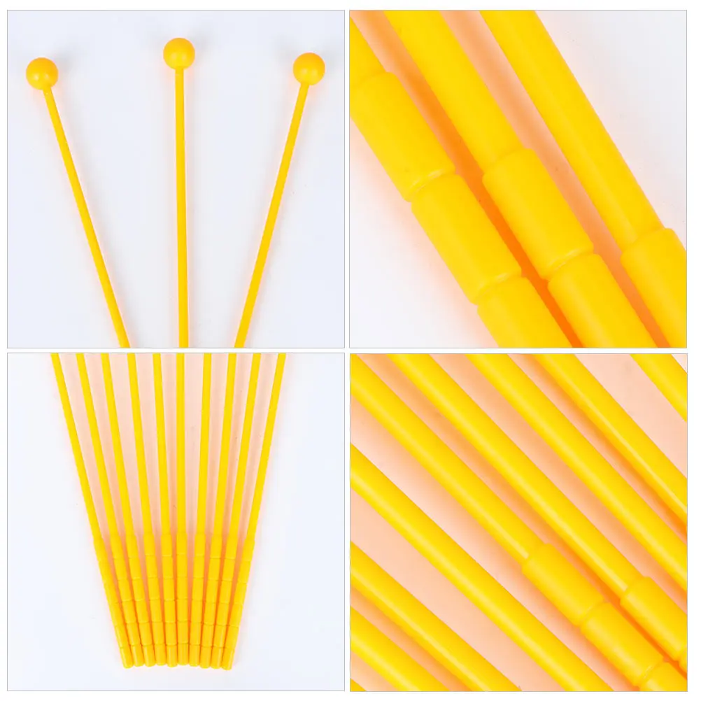 

12Pcs Kids Drum Stick Plastic Early Education Handheld Drum Hammer for Children Teaching Aids Music Development