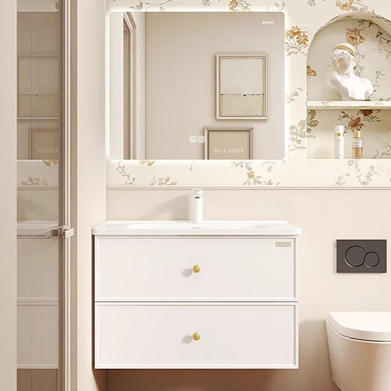 

Organizer Storage Cupboard Shelves Accessories Wall Toilet Makeup Display Bathroom Cabinet Luxury Gabinete Trendy Furniture