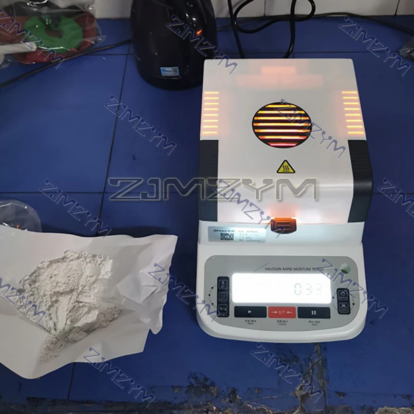 Лабораторный тестер влажности 120 г 0,01 г, анализатор влажности пищевого зерна, цифровой дисплей, быстрый галогенный тестер влажности MD-510A