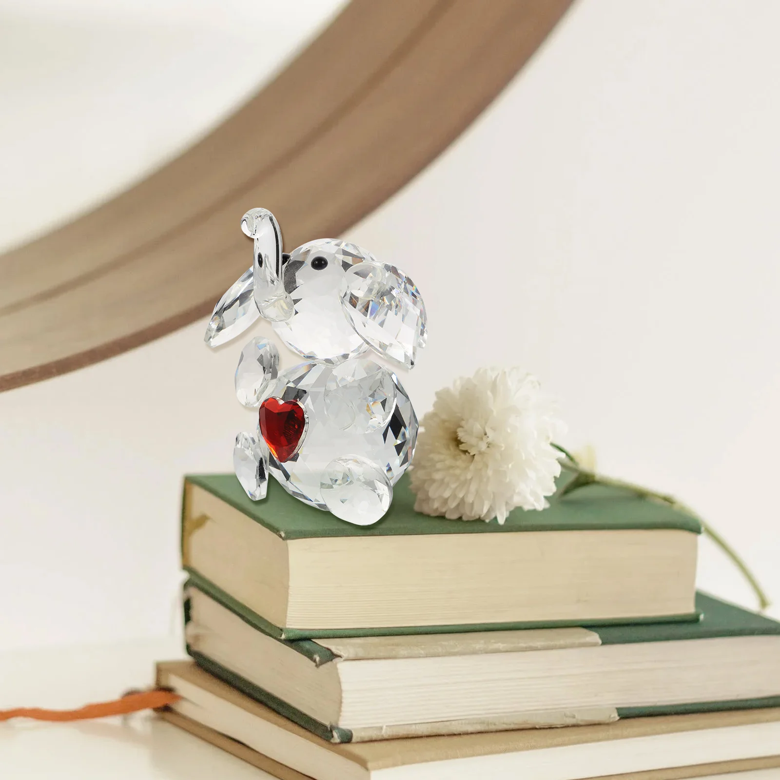 

1Pcs Exquisite Crystal Craft Decor Fine Workmanship Indoor Desktop Ornament Home Use Compact Size