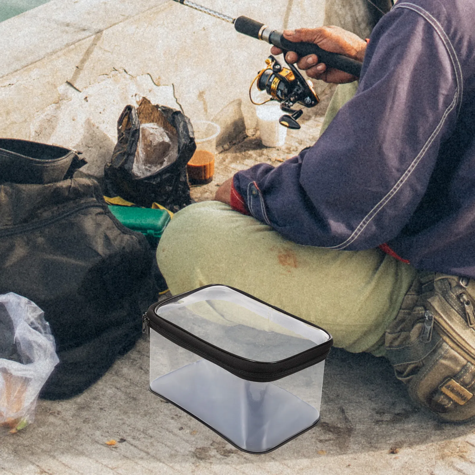 

Портативный органайзер для рыболовных принадлежностей из EVA: коробка-ведро для снастей, приманок, инструментов и расходных материалов. Прочный, износостойкий.