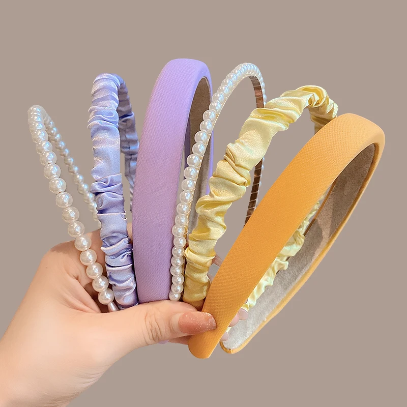 6pcs Set Fashion Women Cloth Hair Bands Headdress Headband Girls Hairband Hair Hoop Female Hair Accessories Headwear