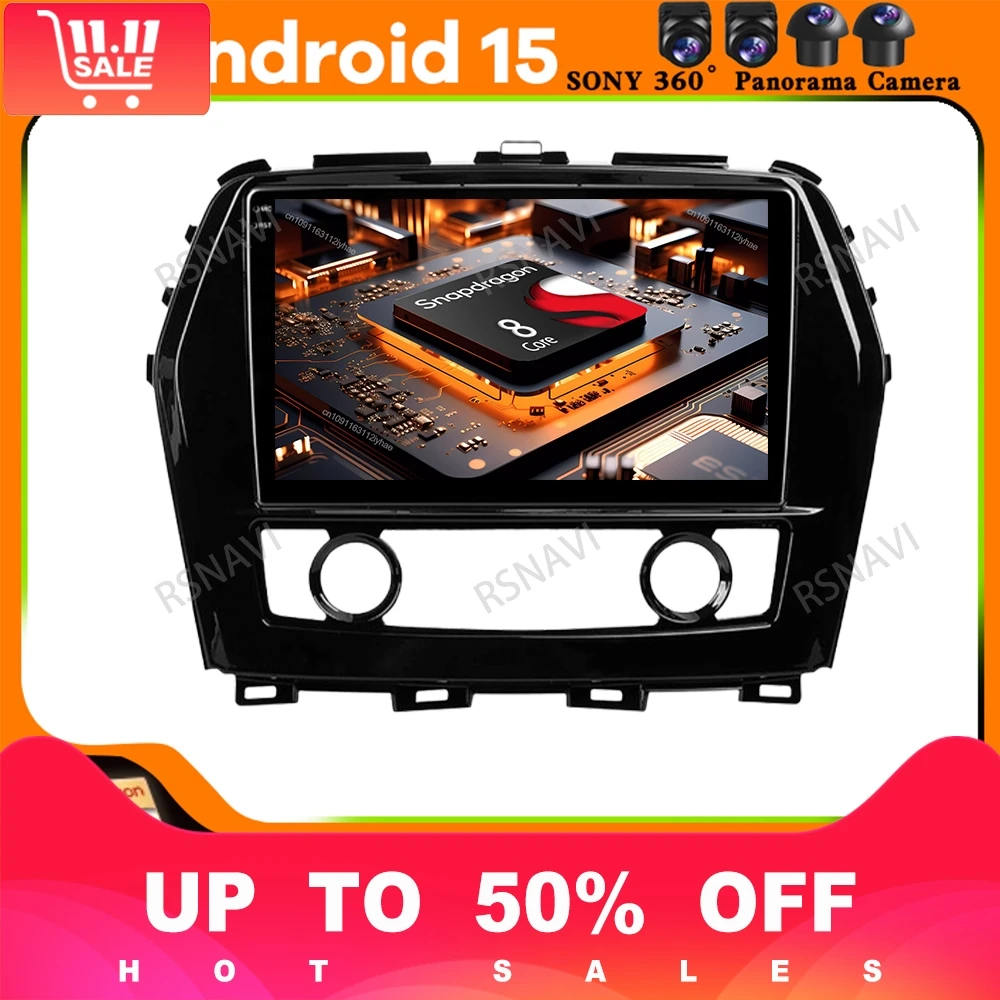 راديو السيارة أندرويد 15 لنيسان ماكسيما 2015-2020 H7 Led جولف Mk4 أداة صندوق اكسسوارات السيارات الداخلية داش كام داسيا داستر 4G LTE