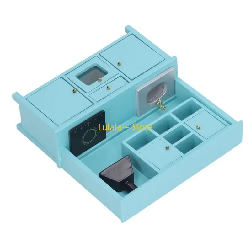 Y4QA Domki dla lalek w skali 1/12 Miniaturowe meble kuchenne Udawaj zabawę dla dzieci