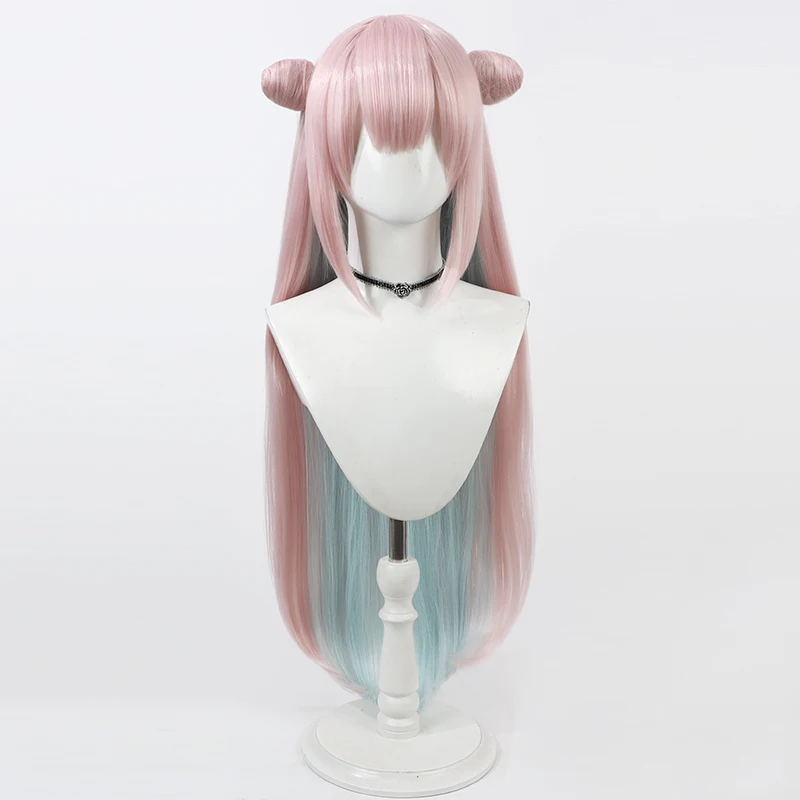 Anime The Magical Girl and the Evil Lieutenant Used to Be Archenemies Mimori Byakuya Cosplay Wig Pink Blue Hair Heat-resistant