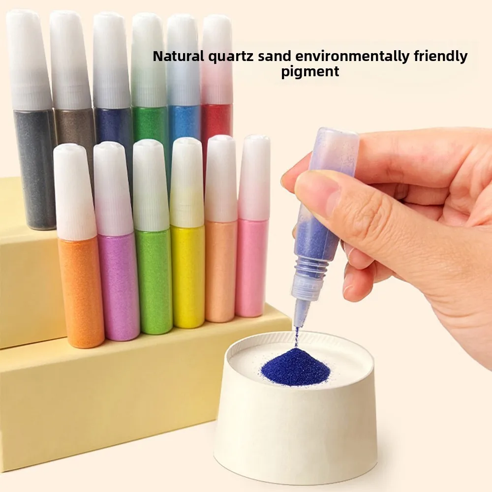 Nuovo set da disegno con sabbia fai-da-te Educazione per bambini Artigianato Apprendimento Sabbia Immagini d'arte Immagini d'arte Giocattolo da colorare per bambini