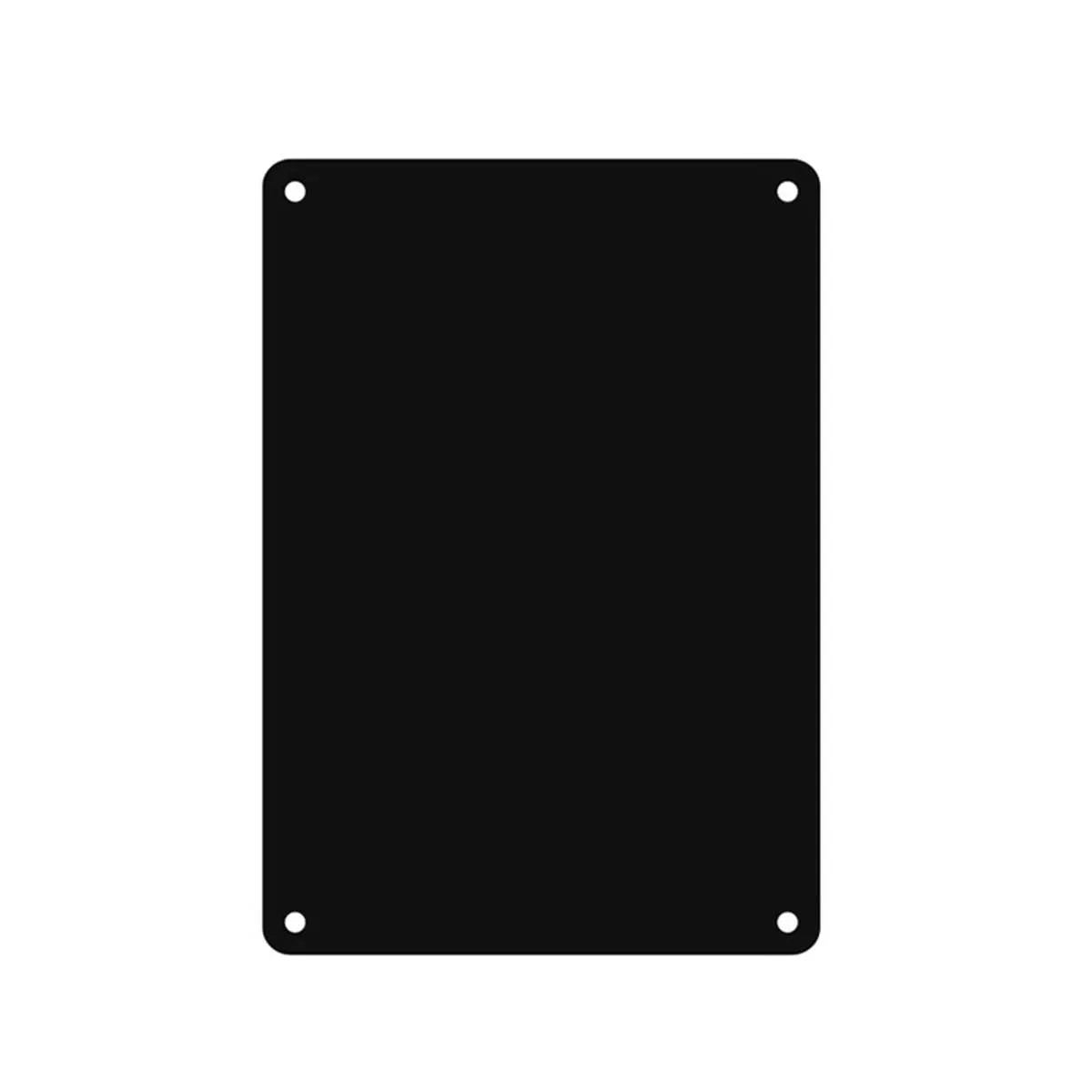 Customized Blank Nameplate Made Of Black Aluminum Plate Material image 3