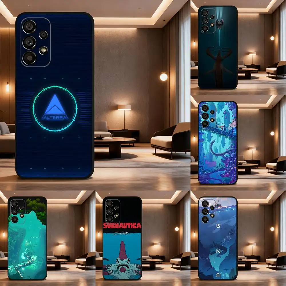 

B-Below Zero Subnauticas Phone Case For Samsung Galaxy A73,31,32,72,41,53,52,71,22,5G,Note,J7,8,9 Soft Black Cover