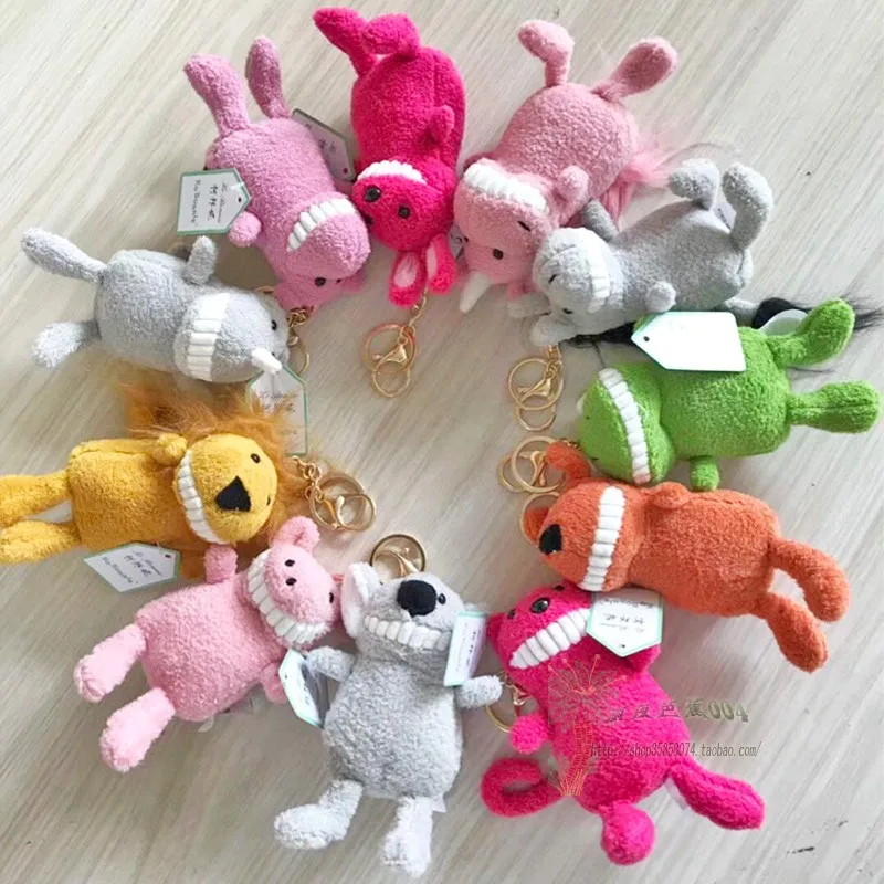 Denti grandi sorridenti Peluche Zaino Ciondolo Bambola Maiale Portachiavi carino Animali di peluche Peluche Squisito bellissimo regalo per il migliore amico