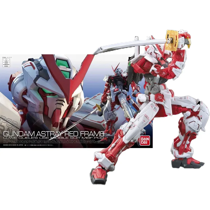 

Bandai оригинальное аниме RG 19 1/144 GUNDAM ASTRAY RED FRAME в сборе, комплект модели SEED, экшн-фигурки, игрушки для детей, коллекционный подарок