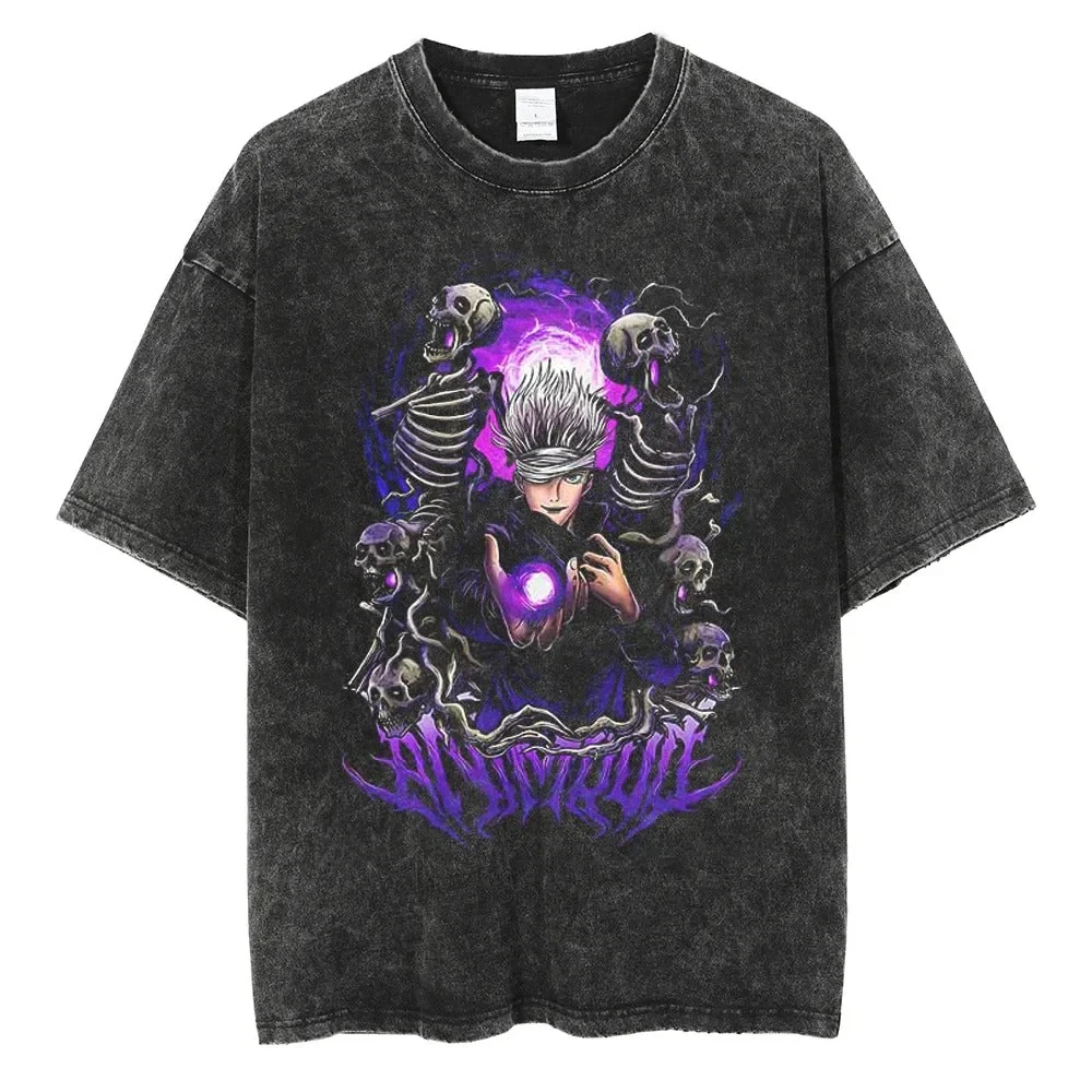 

Dragon Ball Super Jiren Universe 11 Pride Trooper Fiery Rock Burst Vintage Washed Anime Print T Shirt Men 2026 Summer Casual