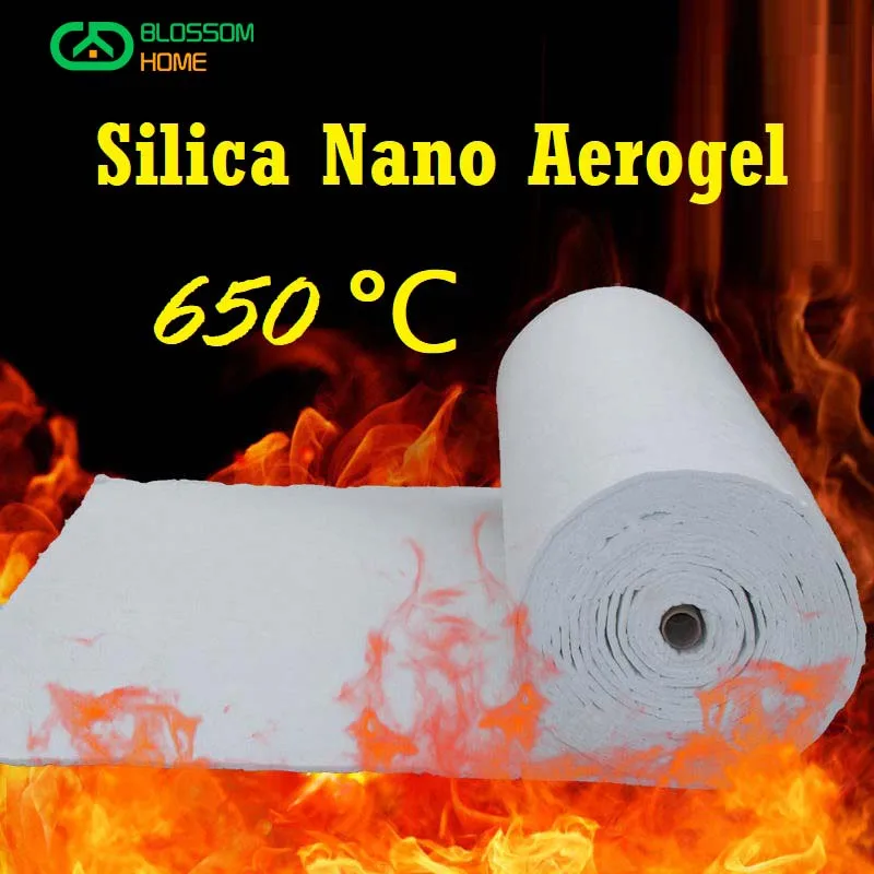 Ultra-thin Insulating Aerogel Felt Silica Nano Aerogel Suitable For High Temperature Pipeline Thickness 3mm 6mm 10mm