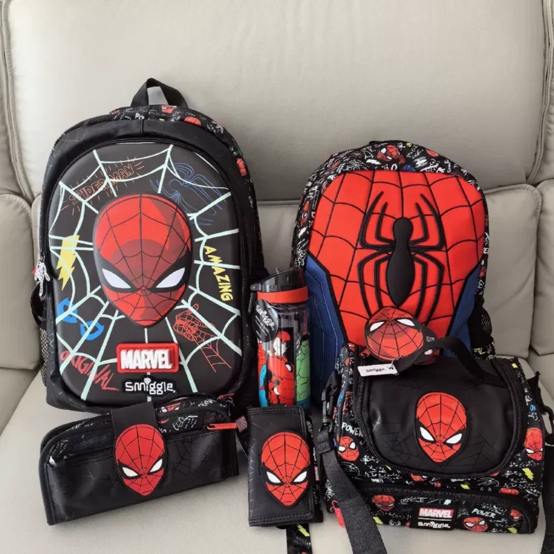 Smiggle Anime marvel Spider Man zaino zaino studente zaino bottiglia d\'acqua borsa per il pranzo matita cancelleria regali di compleanno