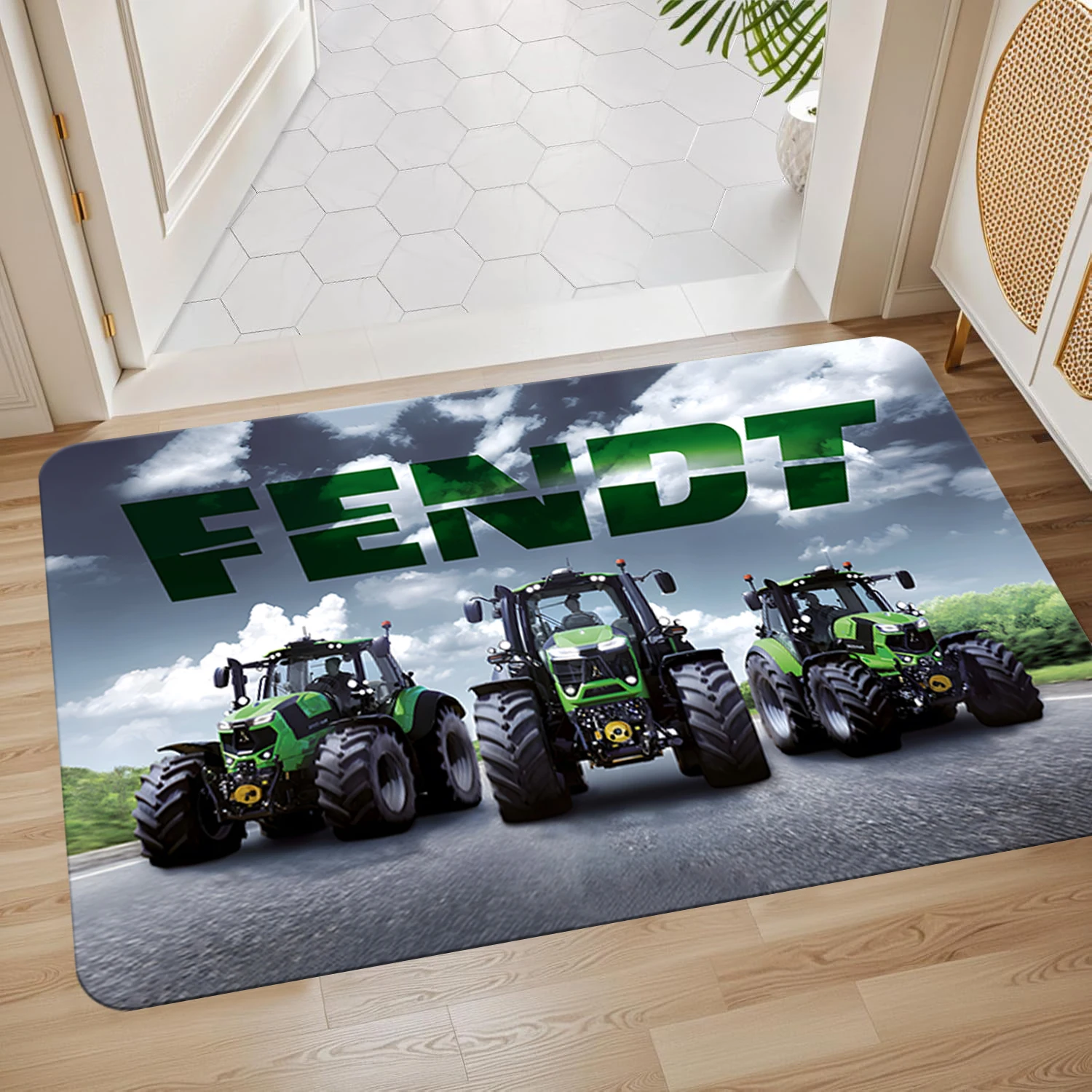 Germany Agriculture Tractor FENDTs  Carpet Garage Mat Cool Racing Display Mat Anti-slip Floor Decoration Rug Can Be Custom Rug