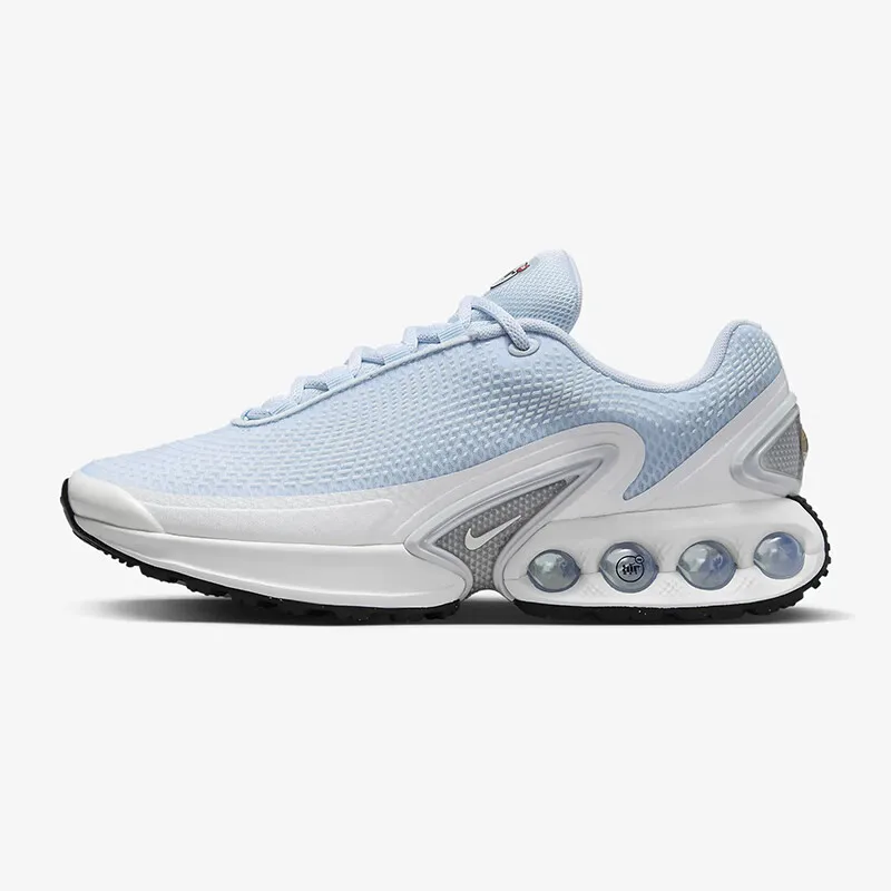 حذاء الجري Nike Air Cushion، Rebound، والتدريب المتانة للنساء، حذاء الجري الرياضي الجديد Air Max Dn ذو القبضة العالية المريح، حذاء الأب ذو النعل السميك، يوصى به مع أنماط صديقة Fj3145-400