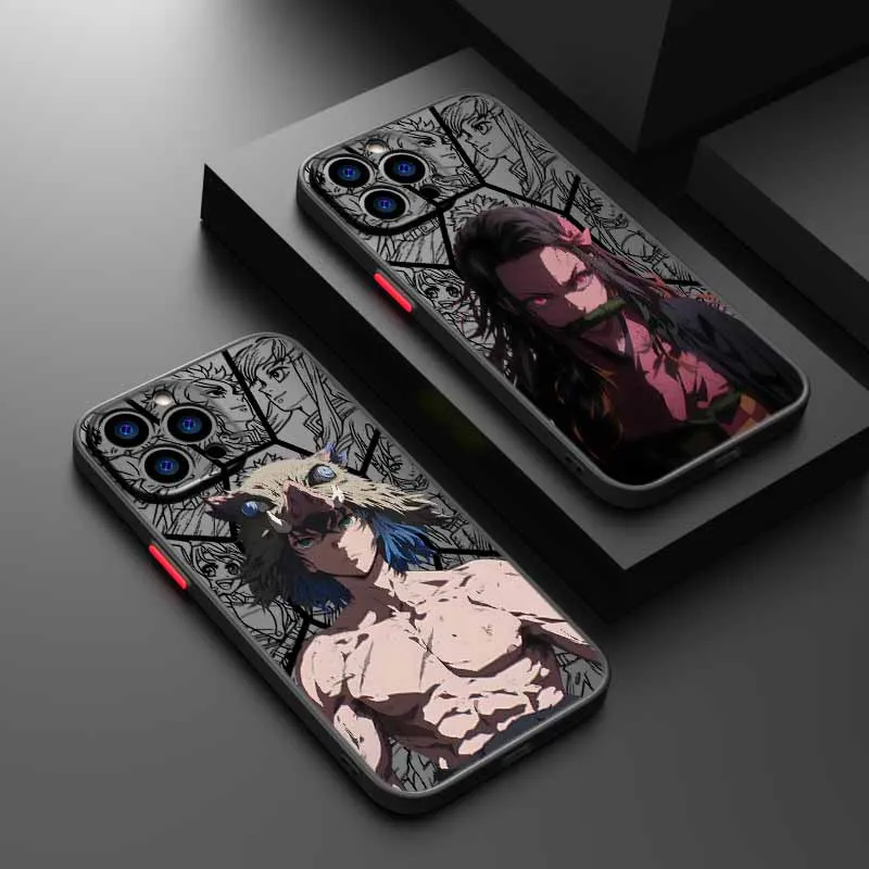 Handyhülle für iPhone 17e 17 16e 16 15 14 13 12 11 Pro Air Max X XR XSMax 7 8 6s Plus Demon Slayer Passionate Matte Clear Cover