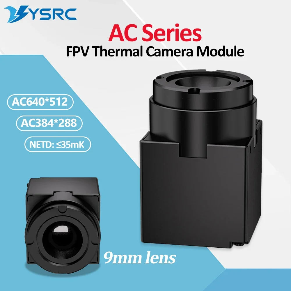 AeroPartsFPV Thermal Imager Camera Module 9mm AC 384*288/640*512 Mini Lens 25/50Hz Refresh Rate For RC FPV Drone With CVBS Inter