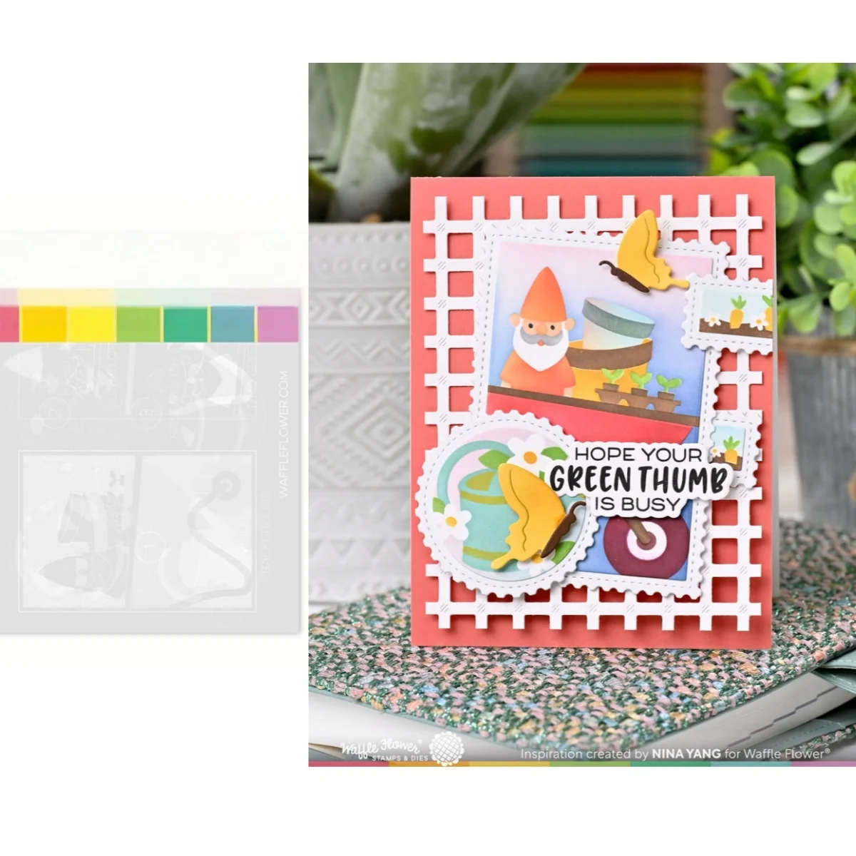 June New Gardening Layering Stencils for Scrapbooking for DIY Photo Decorative Embossing Supplies Make Paper Cards Crafts