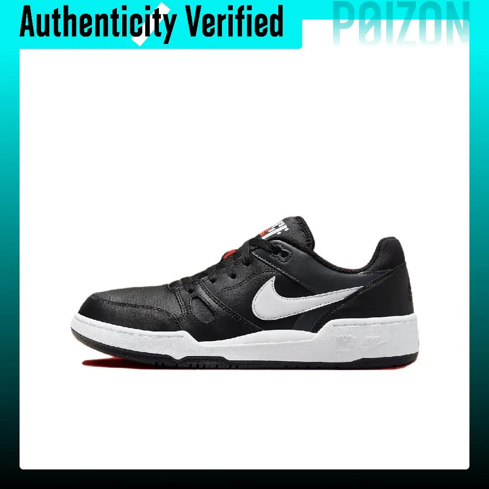 Nike Full Force Low 'Panda' Slip Resistant Low top Skateboard Shoes Men's Black White FB1362-001