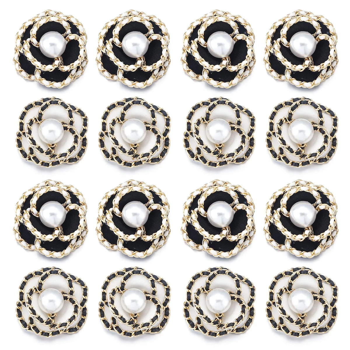 1Pc 패브릭 동백 진주 꽃 패치 의류 바느질 용품에 대한 유행 Applique DIY 공예 모자를 쓰고 있죠 브로치 홈 장식품