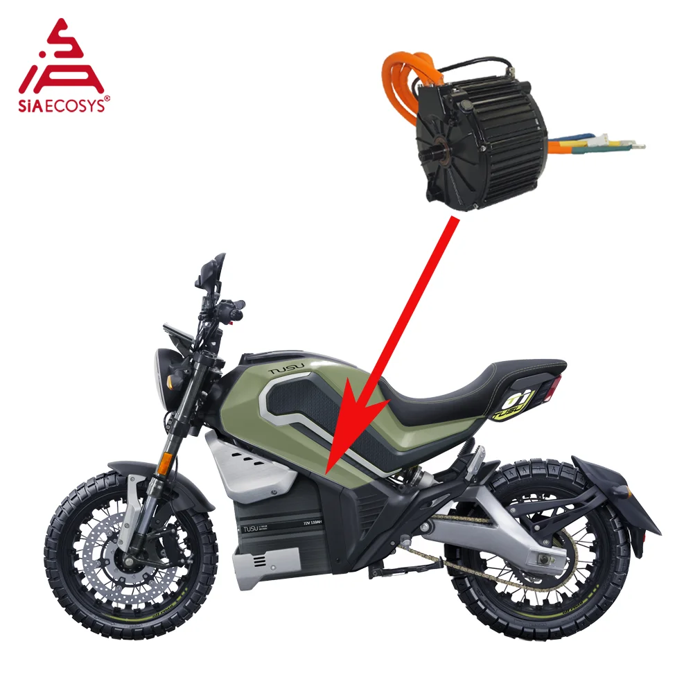 

QS Motor QS165 10000W 50mm Magnet Height 72V Mid Drive Motor Hall Type PMSM Motor for Electric Motorcycle
