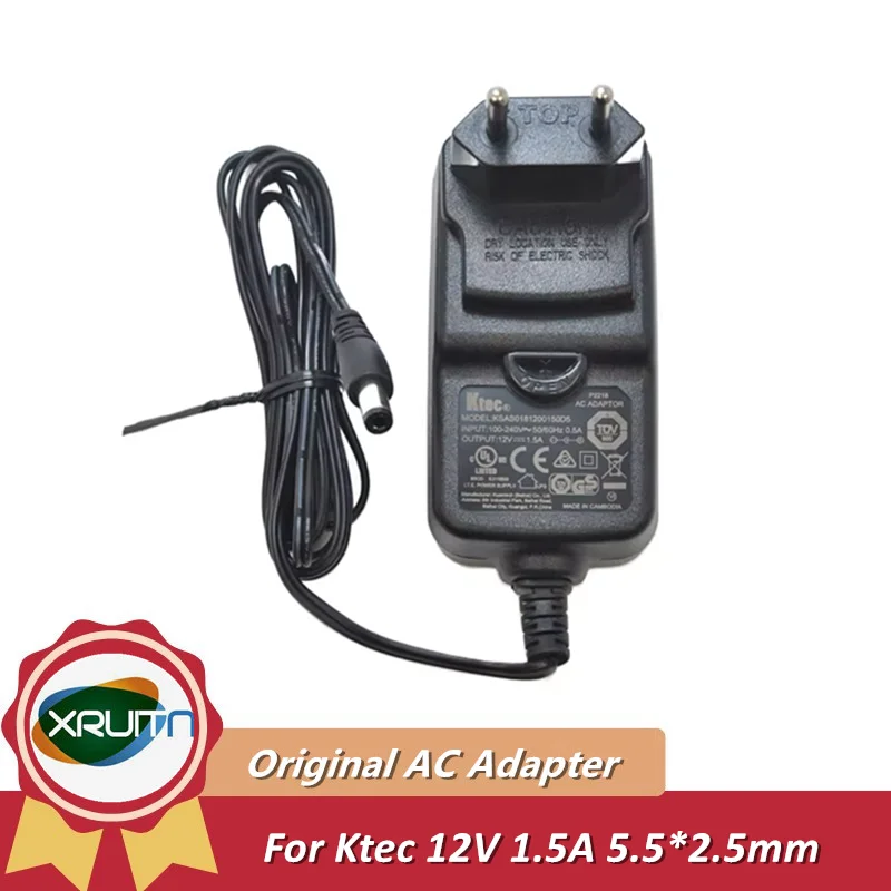 Genuine  KTEC KSAS0181200150D5 12V 1.5A 18W AC Adapter Charger For Seagate WD External Hard Drive HDD Power Supply EU/AU/UK Plug