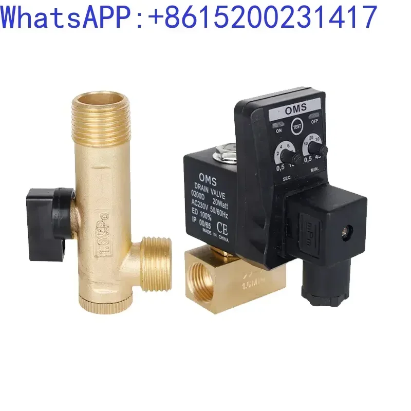 

accessoryAutomatic electronic switch drain valve 220V 1/2 "DN15 electronic positive air compressor air box drain valve OPT-A OPT