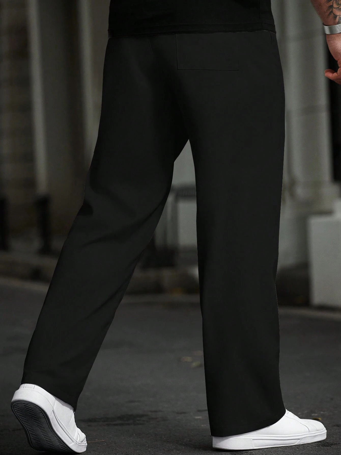 plus Size Men's Casual Trousers Business Fashion Suitable for Daily Outings Comfortable Loose Fit Long Pants