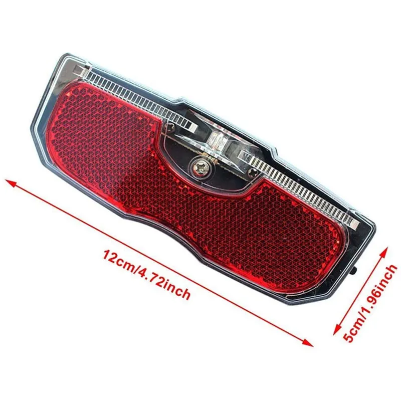 LED Mountain Bike Luggage Rack Light Waterproof Bicycle Rear Seat Reflective Taillight Night Ridding Safety Warning Reflector