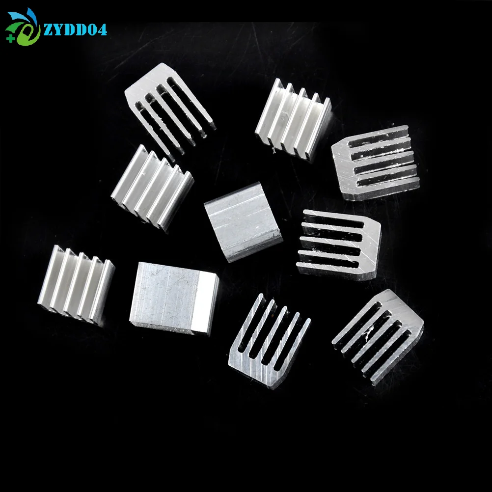 

●10Pcs 9x9x12mm Aluminum Heat Sink RAM Radiator Heatsink Cooler