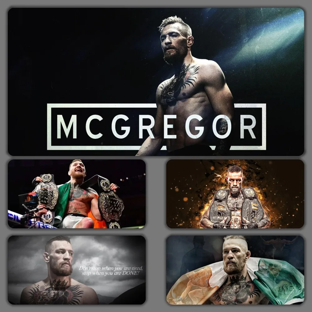 C-Conor M-McGregor Mousepad Large Gaming Compute Gamer PC Keyboard Mouse Mat