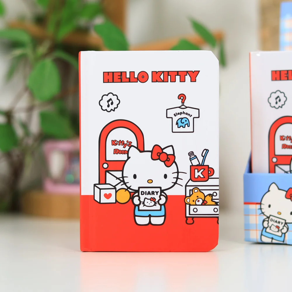 Neue Echte Hallo Kitty A7 Notebook Mini Studenten Tagebuch Kawaii Cartoon Sanrio Kt Katze Tragbare Tasche Notizblock Schreibwaren Geschenke