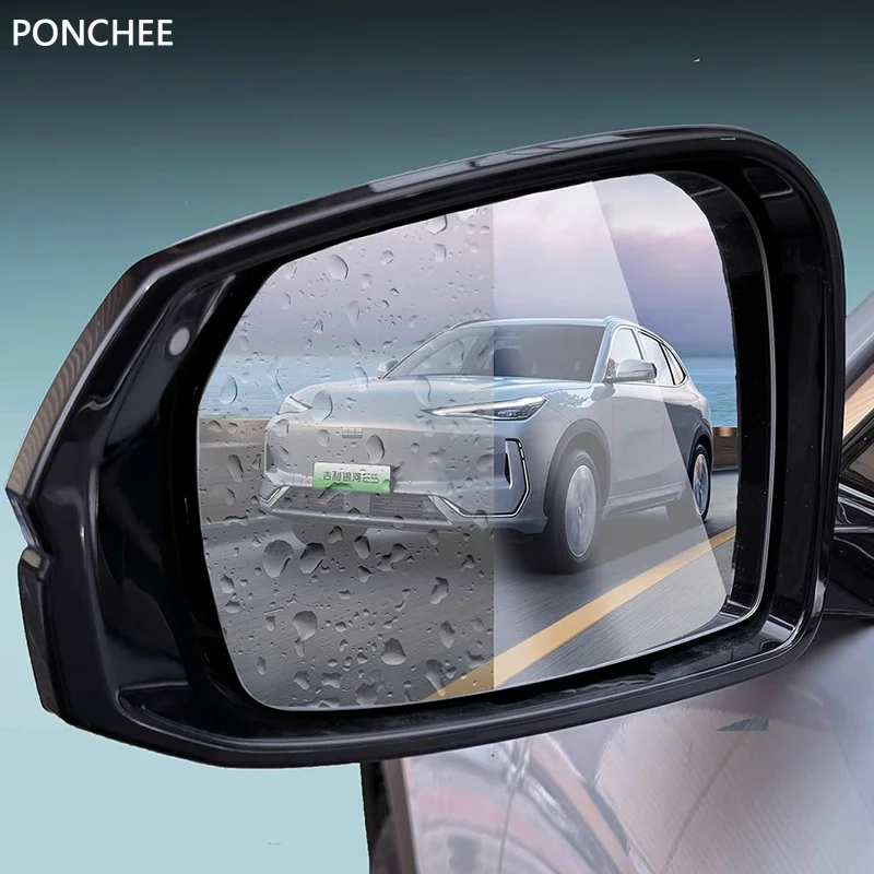

For Geely EX5 Galaxy E5 2024-2025 Car Rear View Mirror Rain Film Reflective Mirror Glass Mirror Waterproof Anti Fog Paste